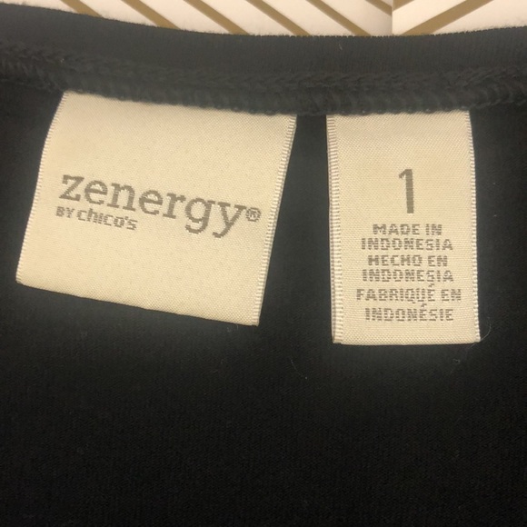 Zenergy by Chicos black blouse - Picture 2 of 8